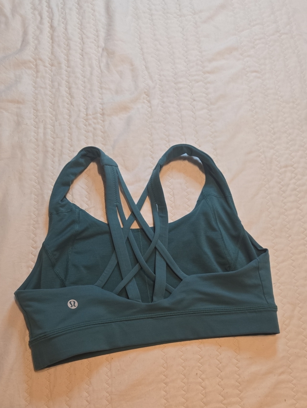 lululemon athletica Teal Strappy Back Sports Bra